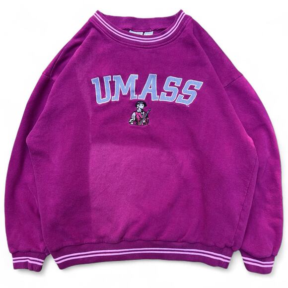 Vintage UMASS Amherst University of Massachusetts Minutemen Crewneck Sweatshirt - Picture 1 of 9